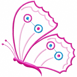 Butterfly Embroidery Design 1